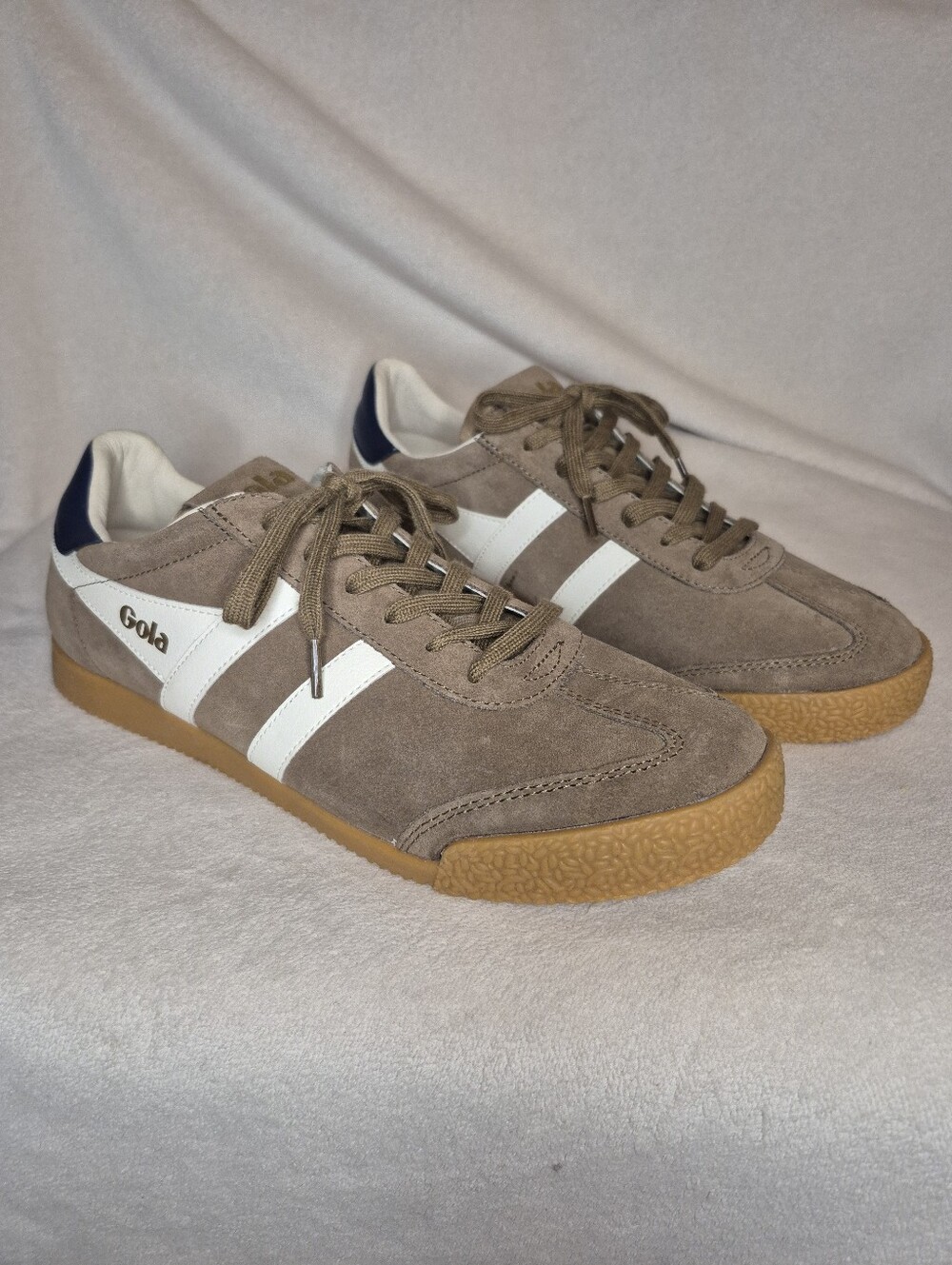 Gola Classics Men's Elan Sneakers Tobacco/Off White/Navy Gum Sole MENS 10 / 43